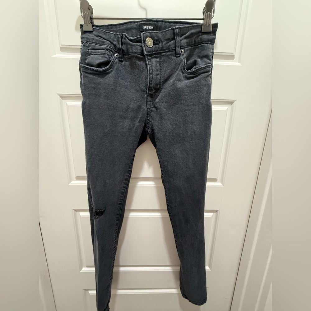 Hudson Girls' Signature Skinny Fit Stretch Denim Jeans. Size 14